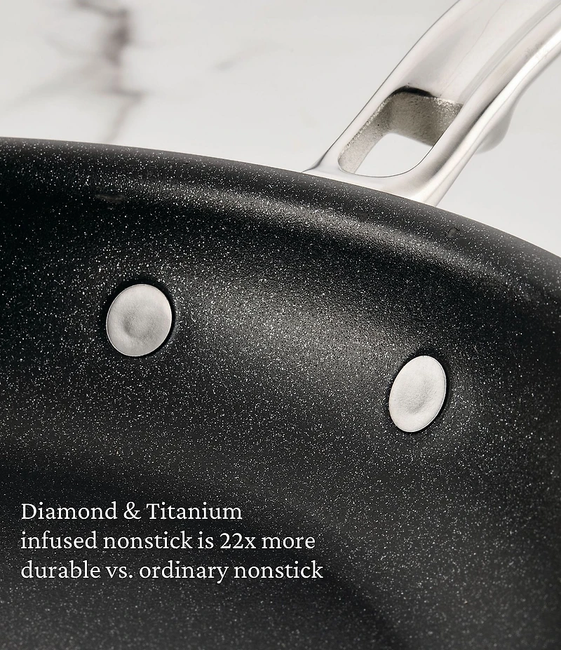 Hestan ProBond® Luxe 2-Piece Professional Clad Stainless Steel Skillet Set with TITUM® Nonstick