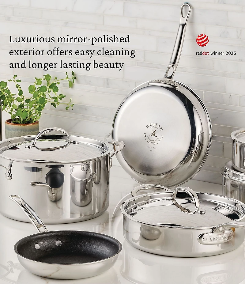 Hestan ProBond® Luxe 2-Piece Professional Clad Stainless Steel Skillet Set with TITUM® Nonstick