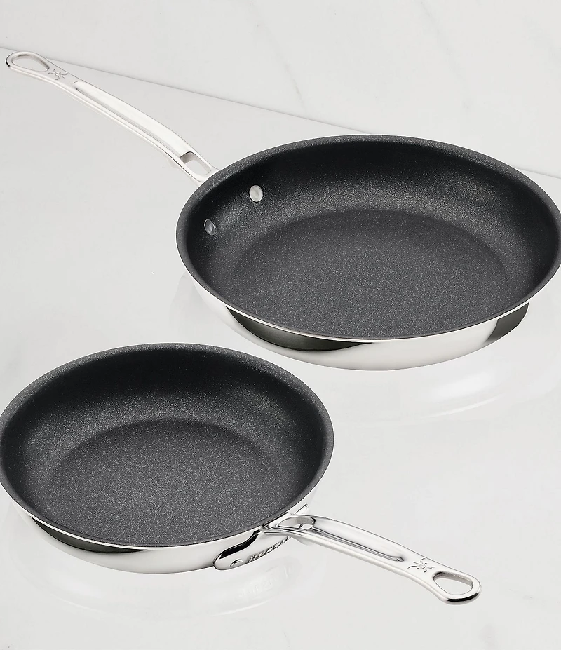 Hestan ProBond® Luxe 2-Piece Professional Clad Stainless Steel Skillet Set with TITUM® Nonstick