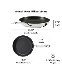 Hestan ProBond® Luxe 2-Piece Professional Clad Stainless Steel Skillet Set with TITUM® Nonstick