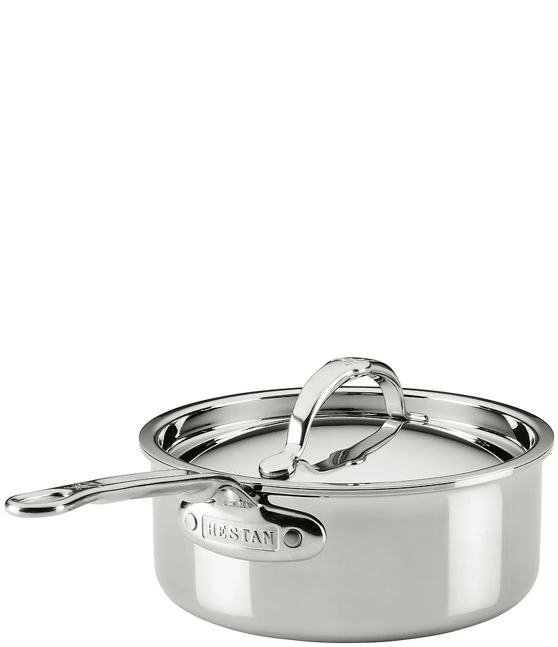 Hestan ProBond® Luxe -Quart Professional Clad Stainless Steel Saucepan with Lid