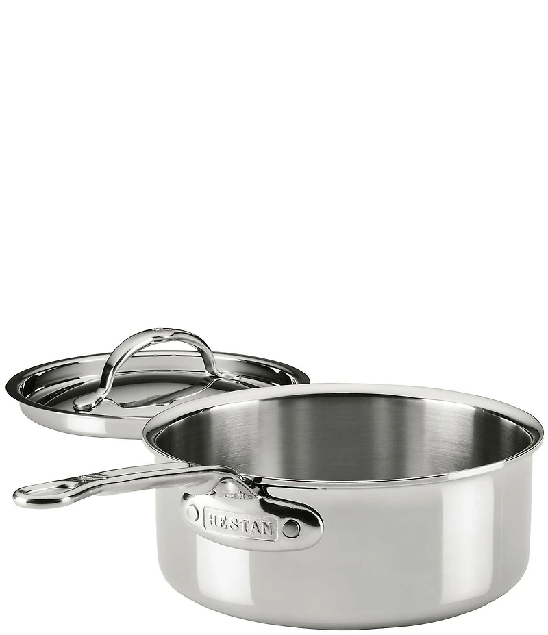 Hestan ProBond® Luxe -Quart Professional Clad Stainless Steel Saucepan with Lid