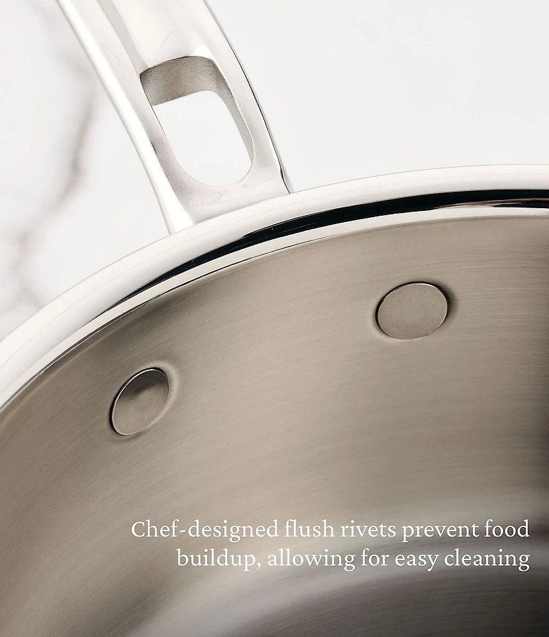 Hestan ProBond® Luxe -Quart Professional Clad Stainless Steel Saucepan with Lid