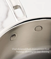 Hestan ProBond® Luxe -Quart Professional Clad Stainless Steel Saucepan with Lid