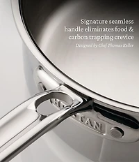 Hestan ProBond® Luxe -Quart Professional Clad Stainless Steel Saucepan with Lid