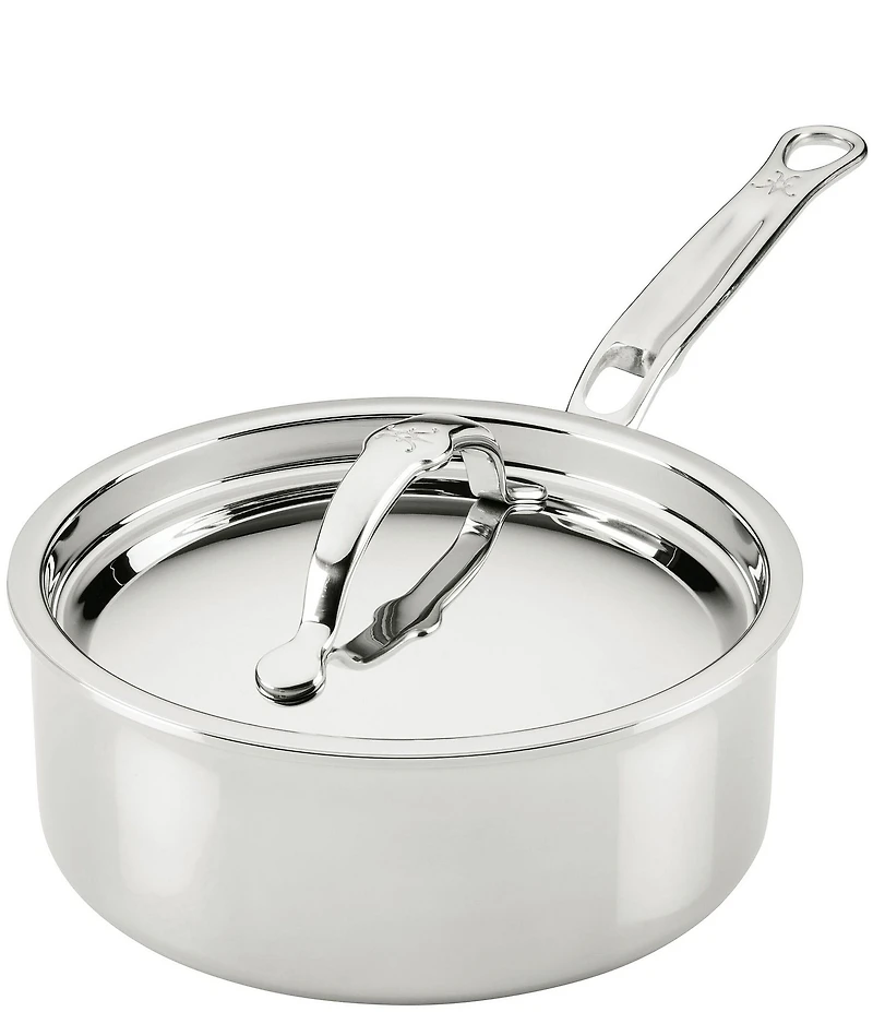 Hestan ProBond® Luxe -Quart Professional Clad Stainless Steel Saucepan with Lid
