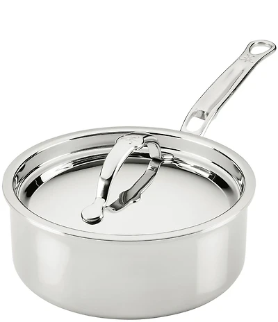 Hestan ProBond® Luxe -Quart Professional Clad Stainless Steel Saucepan with Lid