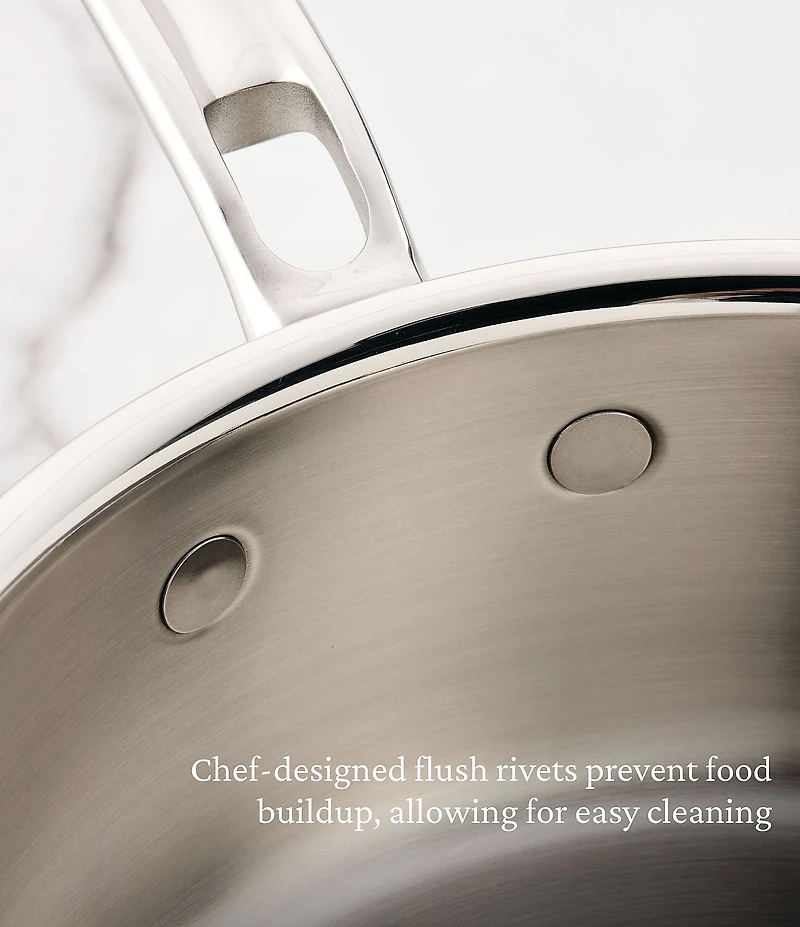 Hestan ProBond® Luxe Professional Clad Stainless Steel Saucepan with Lid, 2 Qt.