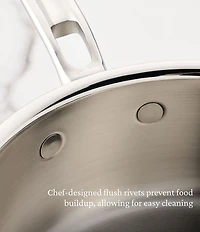 Hestan ProBond® Luxe Professional Clad Stainless Steel Saucepan with Lid, 2 Qt.