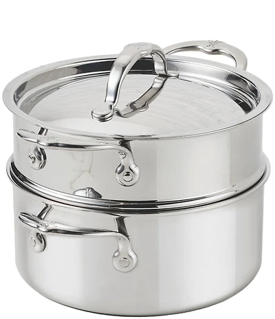 Hestan ProBond® Luxe 3-Quart Polished Professional Clad Stainless Steel Soup Pot and Steamer Insert Set