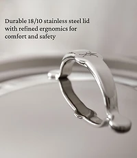 Hestan ProBond® Luxe Polished Professional Clad Soup Pot and Steamer Insert Set, 3 Qt.