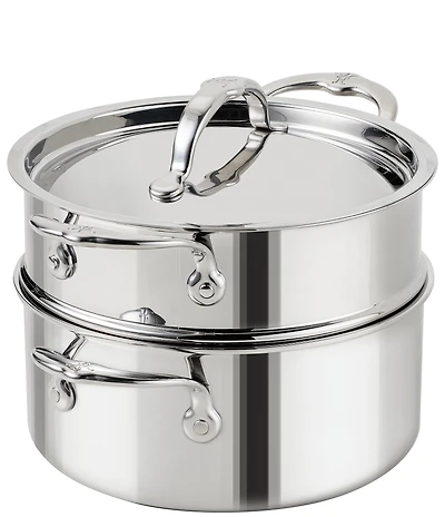 Hestan ProBond® Luxe Polished Professional Clad Soup Pot and Steamer Insert Set, 3 Qt.