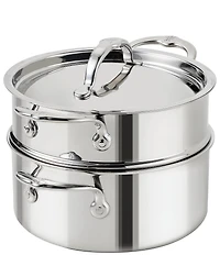 Hestan ProBond® Luxe Polished Professional Clad Soup Pot and Steamer Insert Set, 3 Qt.