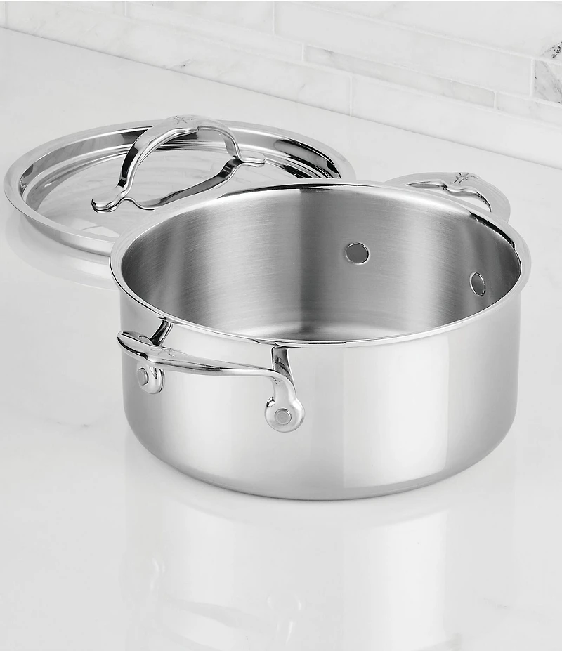 Hestan ProBond® Luxe 3-Quart Professional Clad Stainless Steel Soup Pot with Lid