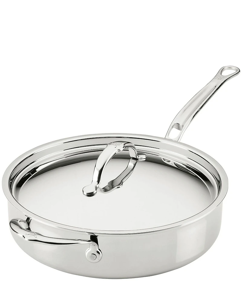 Hestan ProBond® Luxe 3.5-Quart Professional Clad Stainless Saute Pan with Lid