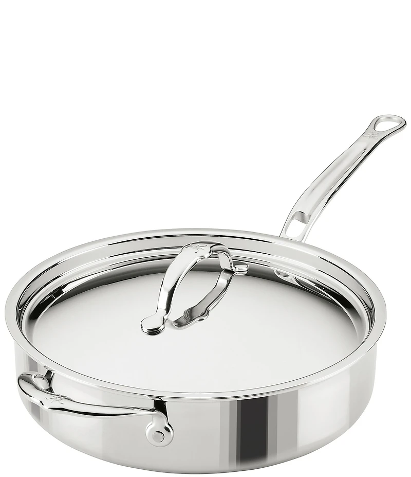 Hestan ProBond® Luxe Professional Clad Stainless Saute Pan with Lid, 3.5 Qt.