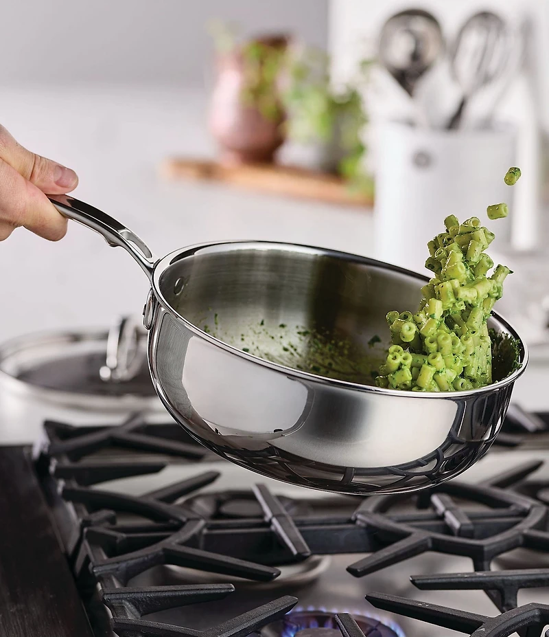 Hestan ProBond® Luxe -Quart Professional Clad Stainless Steel Essential Pan with Lid