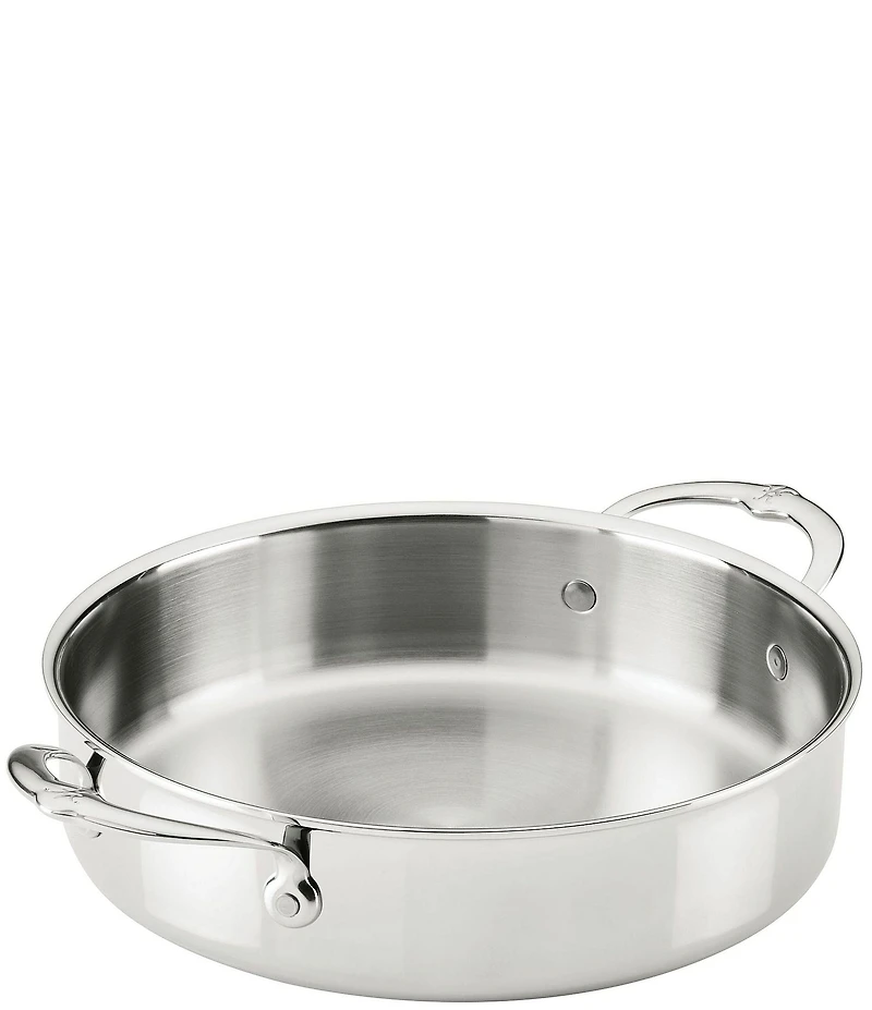 Hestan ProBond® Luxe 3.5-Quart Professional Clad Stainless Steel Sauteuse Braiser with Lid