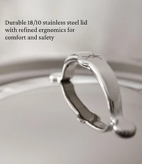 Hestan ProBond® Luxe 3.5-Quart Professional Clad Stainless Steel Sauteuse Braiser with Lid