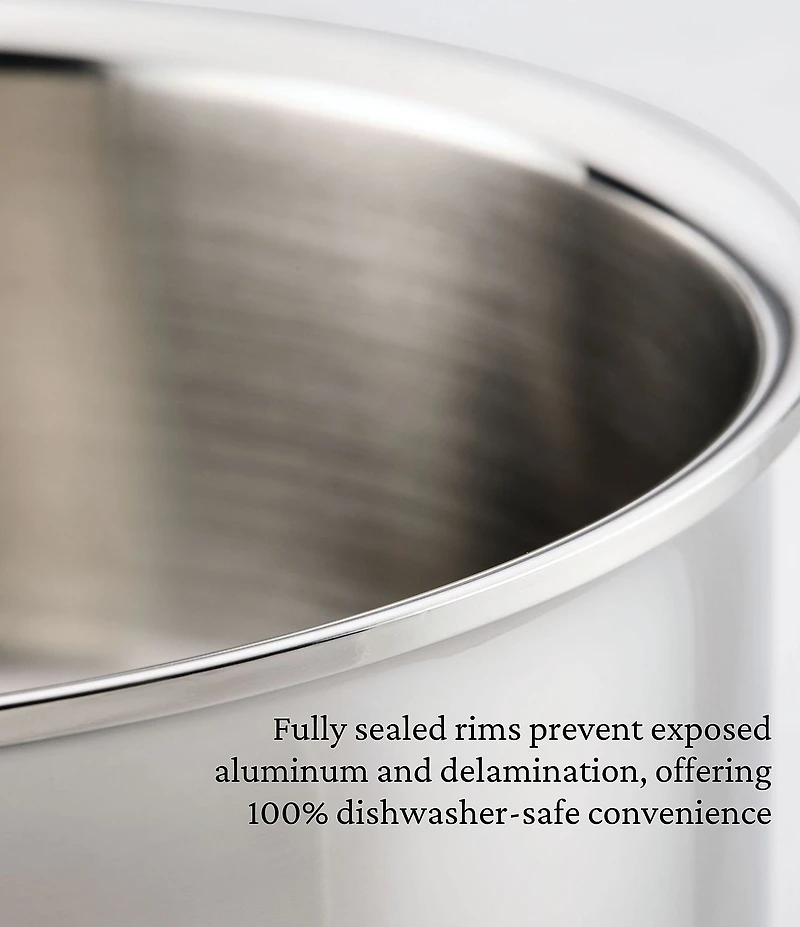 Hestan ProBond® Luxe 3.5-Quart Professional Clad Stainless Steel Sauteuse Braiser with Lid