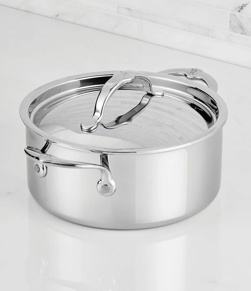 Hestan ProBond® Luxe 4-Quart Polished Professional Clad Stainless Steel Soup Pot with Lid