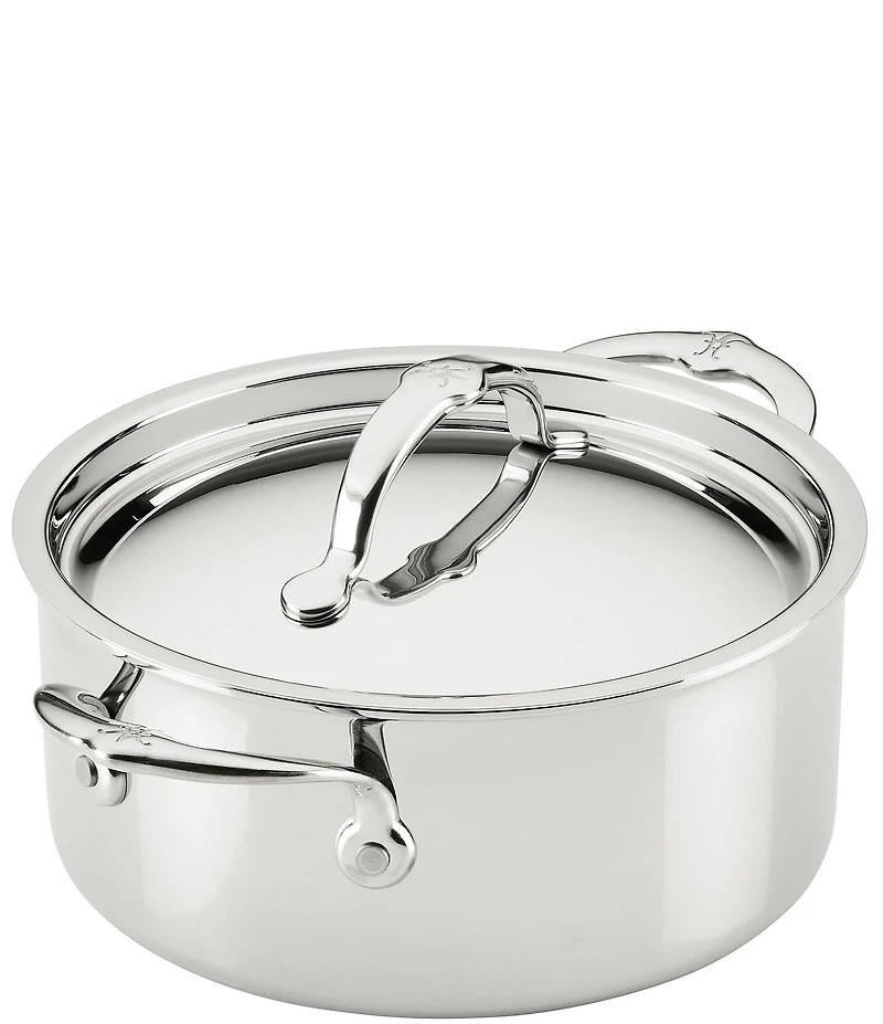 Hestan ProBond® Luxe 4-Quart Polished Professional Clad Stainless Steel Soup Pot with Lid