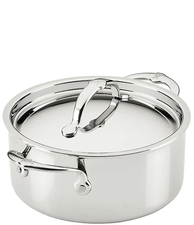 Hestan ProBond® Luxe 4-Quart Polished Professional Clad Stainless Steel Soup Pot with Lid