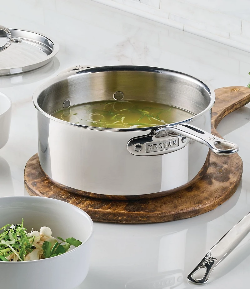 Hestan ProBond® Luxe 4-Quart Professional Clad Stainless Steel Saucepan with Lid