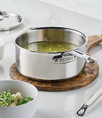 Hestan ProBond® Luxe 4-Quart Professional Clad Stainless Steel Saucepan with Lid