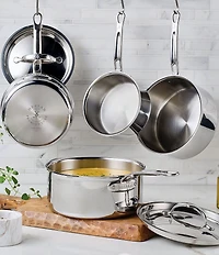 Hestan ProBond® Luxe 4-Quart Professional Clad Stainless Steel Saucepan with Lid