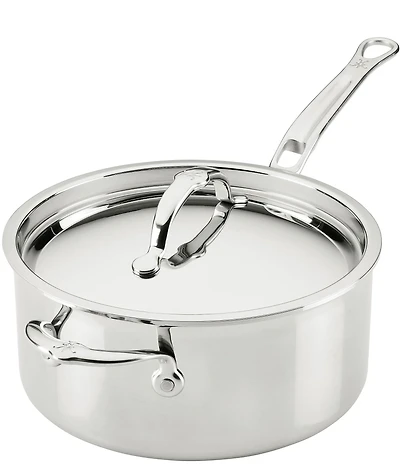 Hestan ProBond® Luxe 4-Quart Professional Clad Stainless Steel Saucepan with Lid