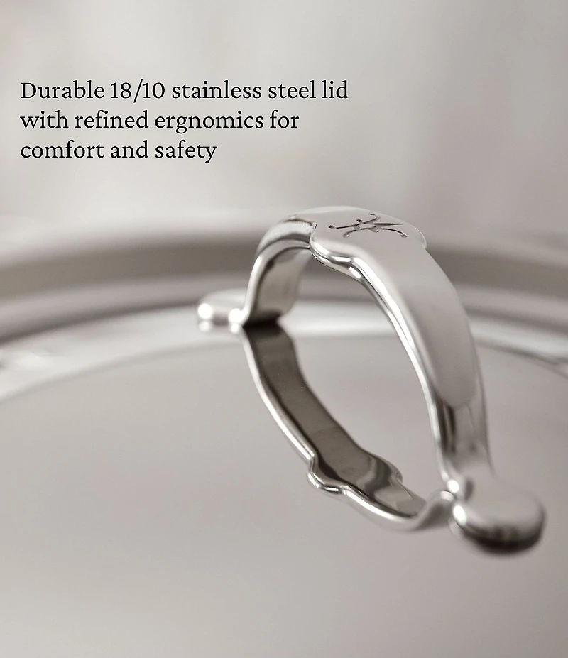 Hestan ProBond® Luxe 5-Quart Polished Professional Clad Stainless Steel Dutch Oven With Lid