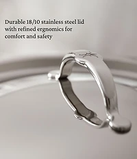 Hestan ProBond® Luxe 5-Quart Polished Professional Clad Stainless Steel Dutch Oven With Lid