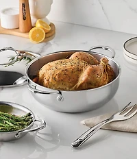 Hestan ProBond® Luxe 5-Quart Polished Professional Clad Stainless Steel Dutch Oven With Lid
