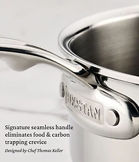 Hestan ProBond® Luxe 5-Quart Professional Clad Stainless Steel Essential Pan with Lid