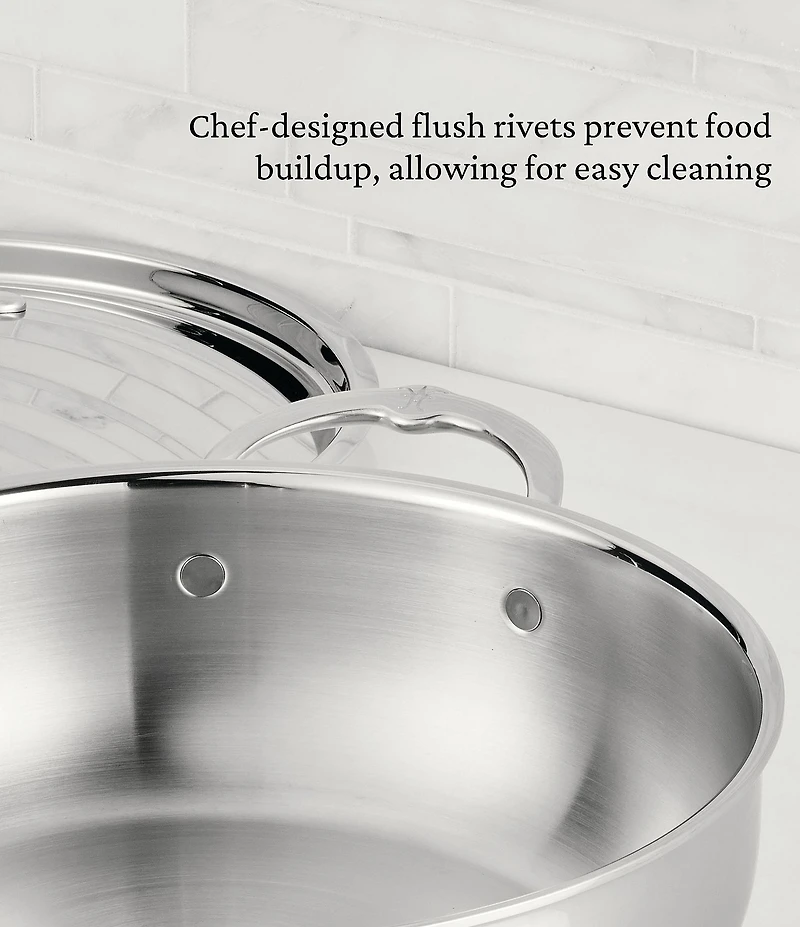 Hestan ProBond® Luxe 5-Quart Professional Clad Stainless Steel Essential Pan with Lid