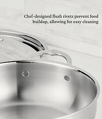Hestan ProBond® Luxe 5-Quart Professional Clad Stainless Steel Essential Pan with Lid