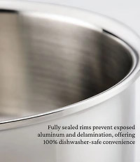 Hestan ProBond® Luxe 6-Quart Polished Professional Clad Stainless Steel Rondeau with Lid