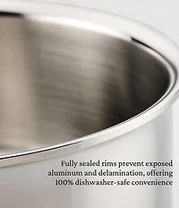 Hestan ProBond® Luxe 6-Quart Polished Professional Clad Stainless Steel Stock Pot with Lid