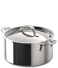 Hestan ProBond® Luxe -Quart Polished Professional Clad Stainless Steel Stock Pot with Lid