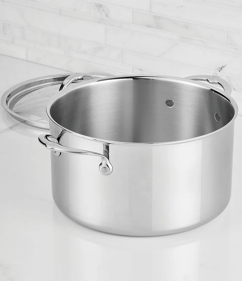 Hestan ProBond® Luxe 8-Quart Professional Clad Stainless Steel Stockpot with Lid