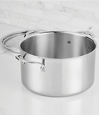 Hestan ProBond® Luxe Professional Clad Stainless Steel Stockpot with Lid, 8 Qt.