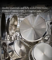 Hestan ProBond® Luxe Professional Clad Stainless Steel Stockpot with Lid, 8 Qt.