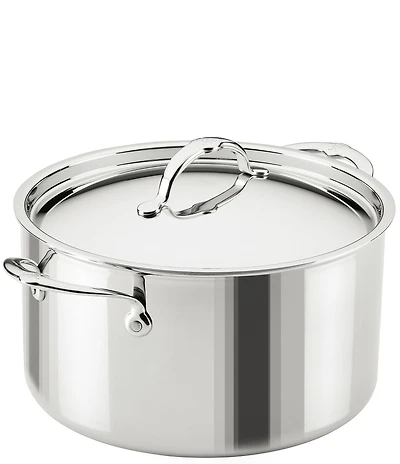 Hestan ProBond® Luxe Professional Clad Stainless Steel Stockpot with Lid, 8 Qt.
