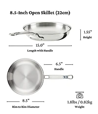 Hestan ProBond® Luxe Professional Clad Stainless Steel Skillet