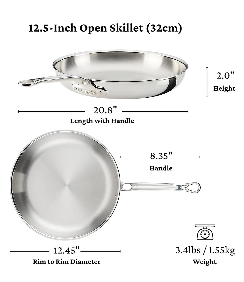 Hestan ProBond® Luxe Professional Clad Stainless Steel Skillet