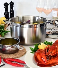 Hestan ProBond Professional Clad Stainless Steel Stockpot, 8-Quart
