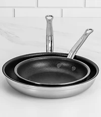 Hestan ProBond Stainless Steel 2-Piece TITUM Nonstick Skillet Set