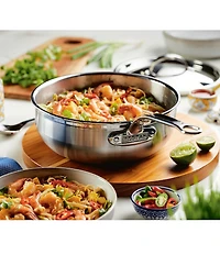 Hestan ProBond Stainless Steel Essential Pan with Lid, 3.5-Quart