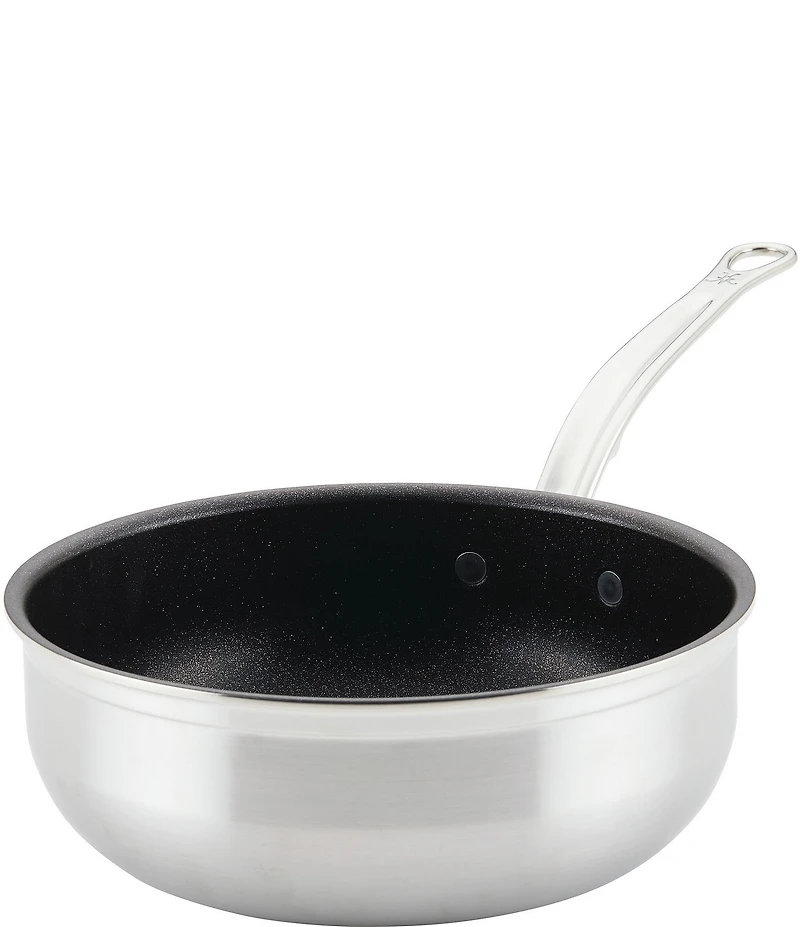 Hestan Professional Clad Stainless Steel TITUM® Nonstick Essential Pan with Cover, 3.5-Quart